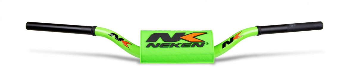 Neken Radical Design Handlebar (Conical Design/Length 815mm/Height 132mm/Sweep 73mm) Fluro Green w/Fluro Green Pad