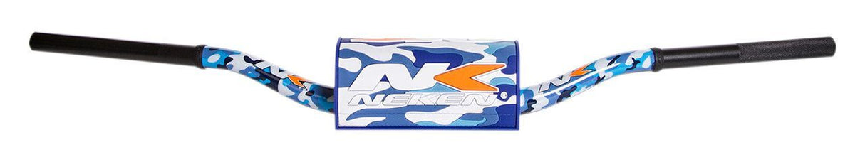 Neken Radical Design Handlebar RMZ (Conical Design/Length 814mm/Height 112mm/Sweep 76mm) Camo Blue w/Camo Blue Pad