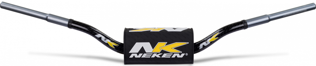 Neken SFH Handlebar YZF (Smooth Feeling/Length 820mm/Height 118mm/Sweep 74mm) Factory Replica w/Black/Yellow Pad