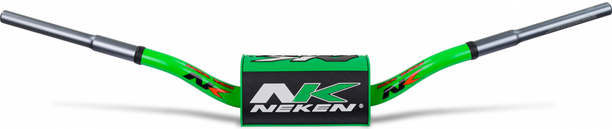 Neken SFH Handlebar (Smooth Feeling/Length 820mm/Height 118mm/Sweep 74mm) Green w/Green/Black Pad