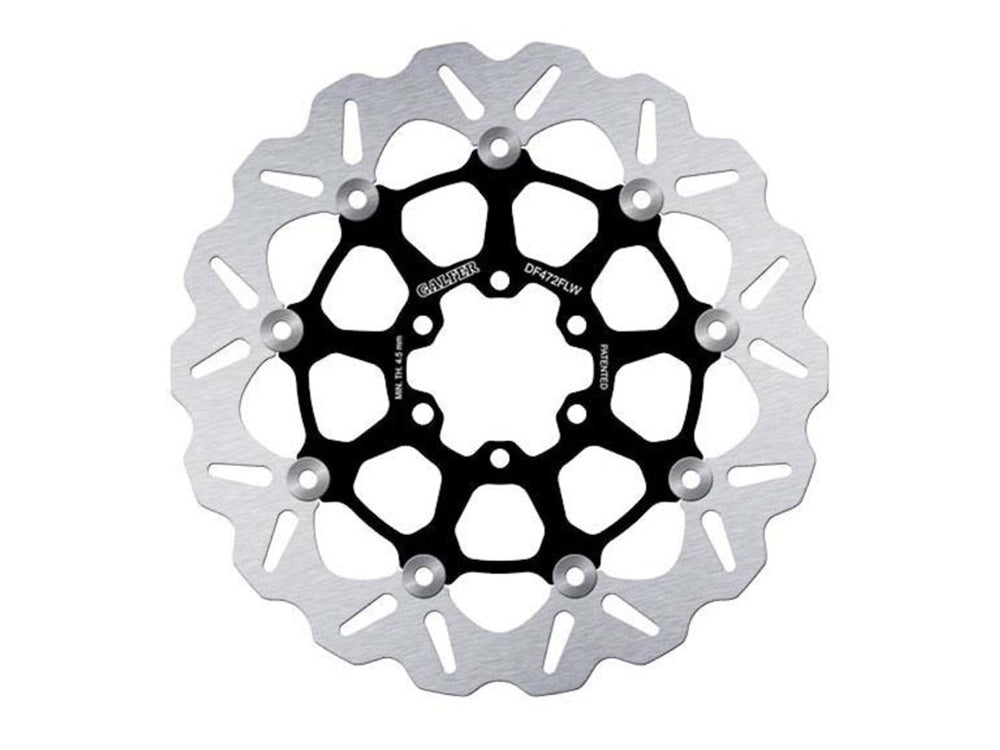 GBrakes GB-GBD9007XG 11.8" Front or Rear Wave Floating Disc Rotor w/Black Carrier for Victory/Indian 14-Up