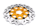 GBrakes GB-GBDU005 11.5" Front Wave Floating Disc Rotor w/Gold Carrier for Harley-Davidson Big Twin/Sportster 00-14