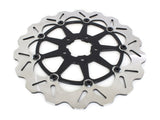 GBrakes GB-GBDU009 13" Front Wave Floating Disc Rotor w/Black Carrier for most Harley-Davidson Big Twin 00-Up (when Using Special 6 Piston Caliper)
