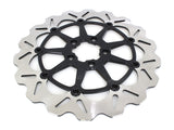 GBrakes GB-GBDU009 13" Front Wave Floating Disc Rotor w/Black Carrier for most Harley-Davidson Big Twin 00-Up (when Using Special 6 Piston Caliper)