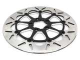 GBrakes GB-GBDU049 13" Front Round Floating Disc Rotor w/Contrast Cut Carrier for most Harley-Davidson Big Twin 00-Up (when upgrading to 13" x 6 Piston Caliper)