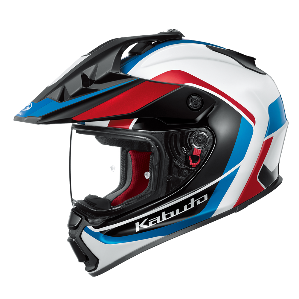 Kabuto Geosys GT MIPS Block White/Red/Blue Helmet