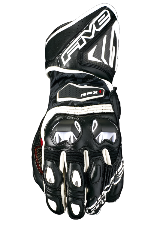 Five RFX1 Black/White Womens Gloves