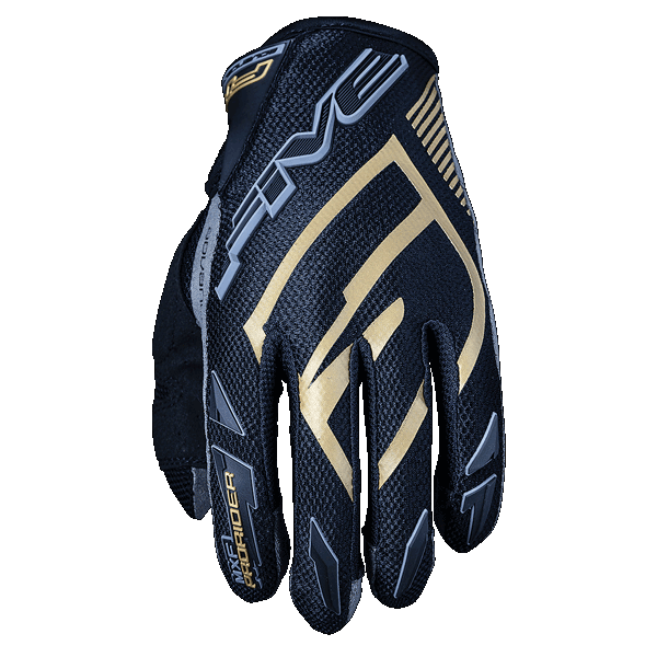 Five MXF Prorider S Black/Gold Gloves