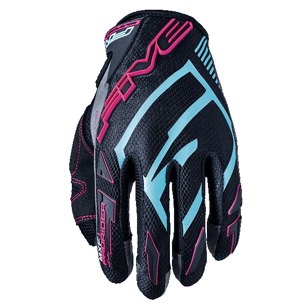 Five MXF Prorider S Grey/Blue/Pink Womens Gloves