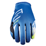 Five MXF 4 Scrub Blue/Fluro Yellow Gloves