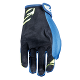 Five MXF 4 Scrub Blue/Fluro Yellow Gloves