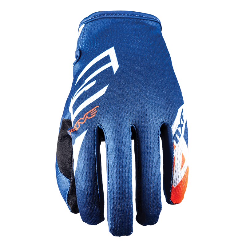 Five MXF 4 Scrub Blue/Orange Gloves