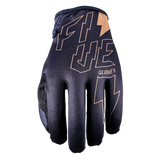 Five MXF 4 Thunderbolt Black Gloves