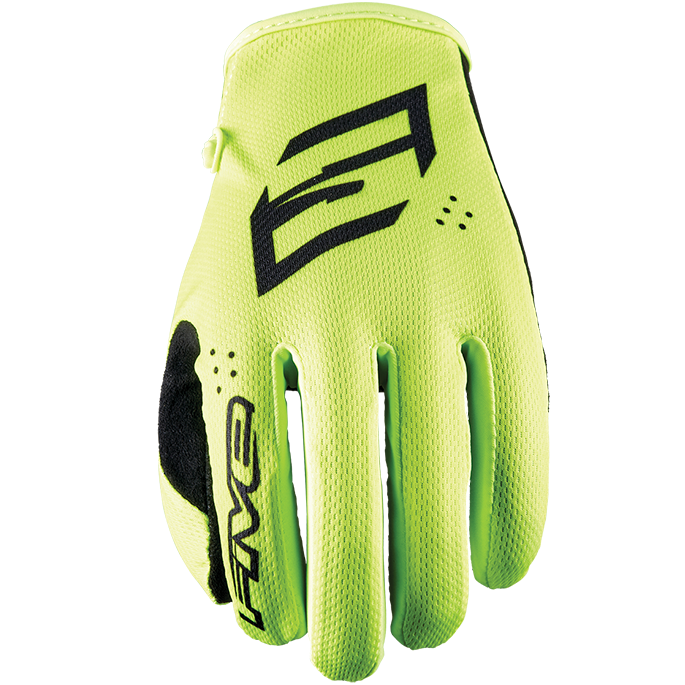 Five MXF 4 Mono Fluro Yellow Kids Gloves