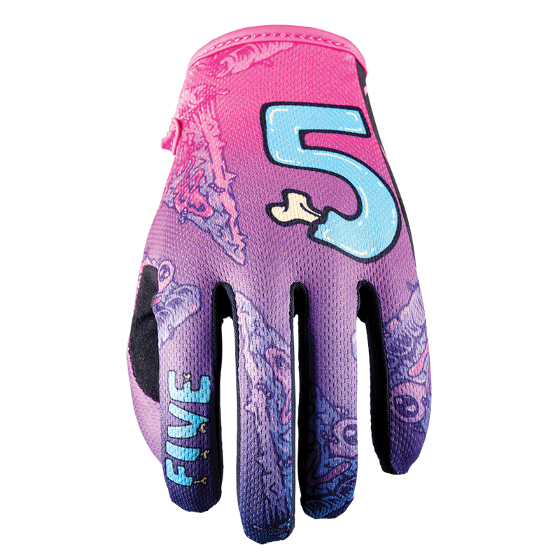 Five MXF 4 Slice Purple Kids Gloves