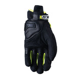 Five RS-C White/Fluro Yellow Gloves