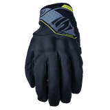 Five RS Waterproof Black/Fluro Yellow Gloves