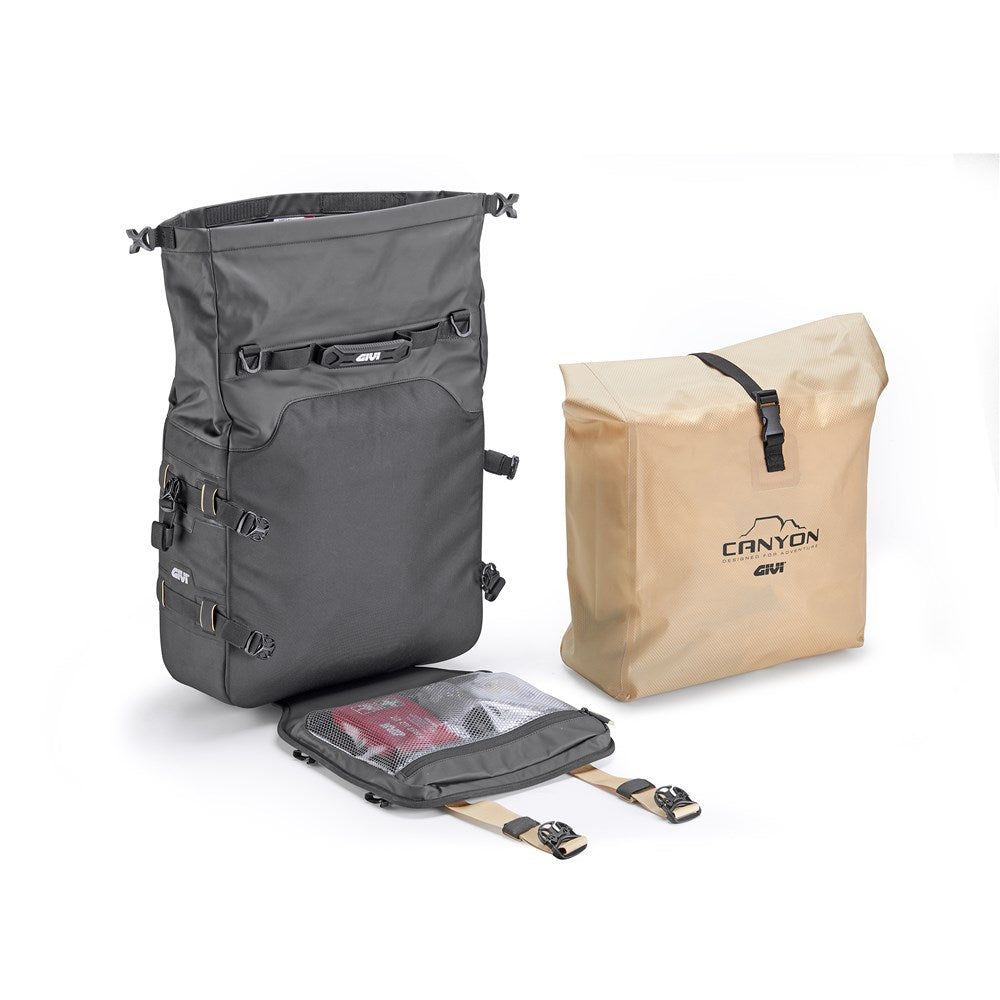 Givi GRT720B Canyon 25L+25L Monokey Side Bags for Monokey Fixing System