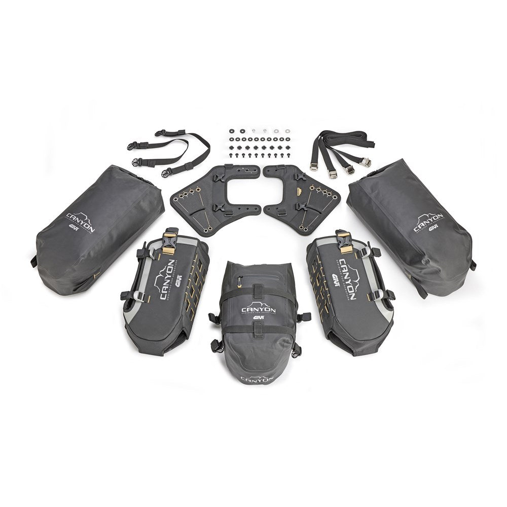 Givi GRT721B Canyon Modular 3 Bag System (2 x 16L/1 x 12L)