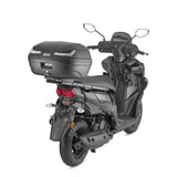 Givi GVE455NT Tech 45L Black Embossed/Silver Reflector Monolock Top Case w/Universal Plate