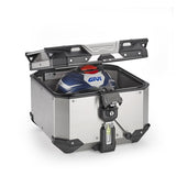Givi GVOBKEV42A Trekker Outback Evo 42L Monokey Silver Top Case (Sold without lock)