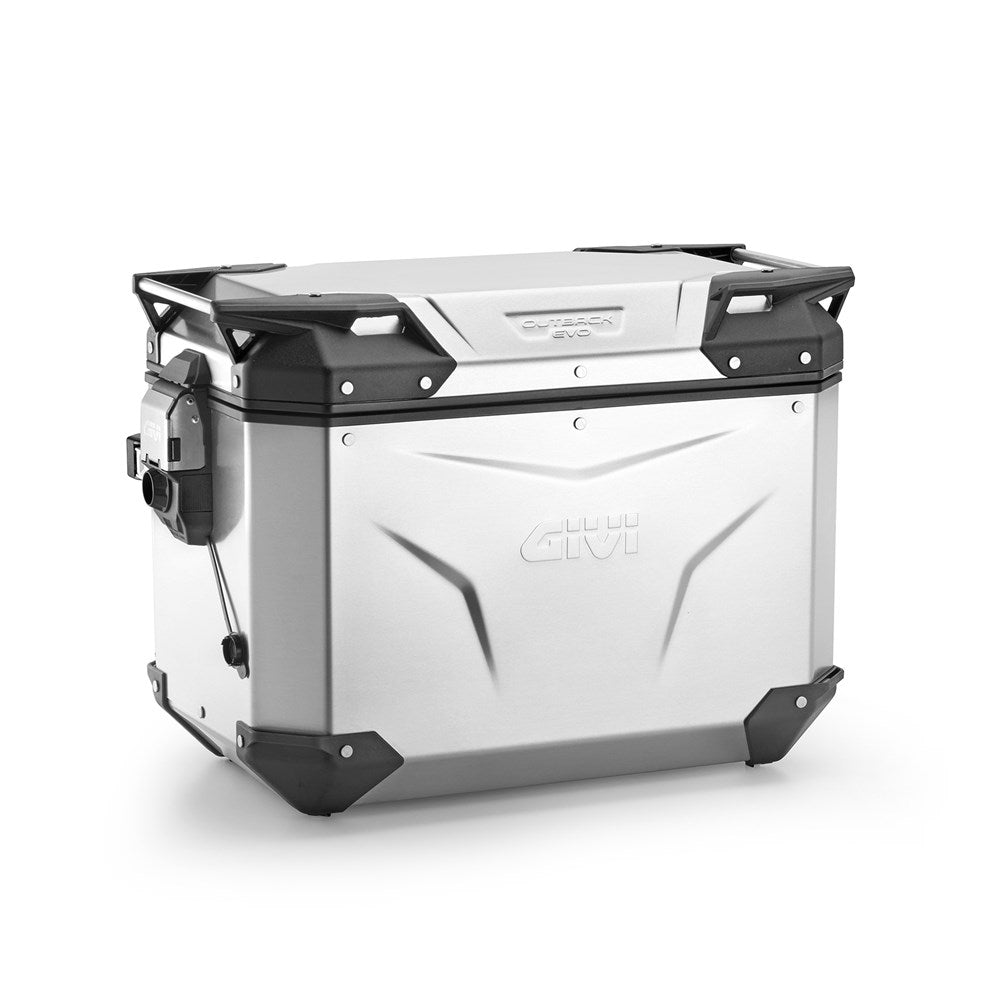 Givi GVOBKEV48AL Trekker Outback Evo Smart 48L Alloy Silver Left Side Case (Sold Without Lock)