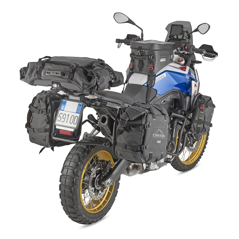 Givi PLO5145MK PL One-Fit Side Case Pannier Holder for BMW F 900 GS 24-Up w/Monokey Side Cases