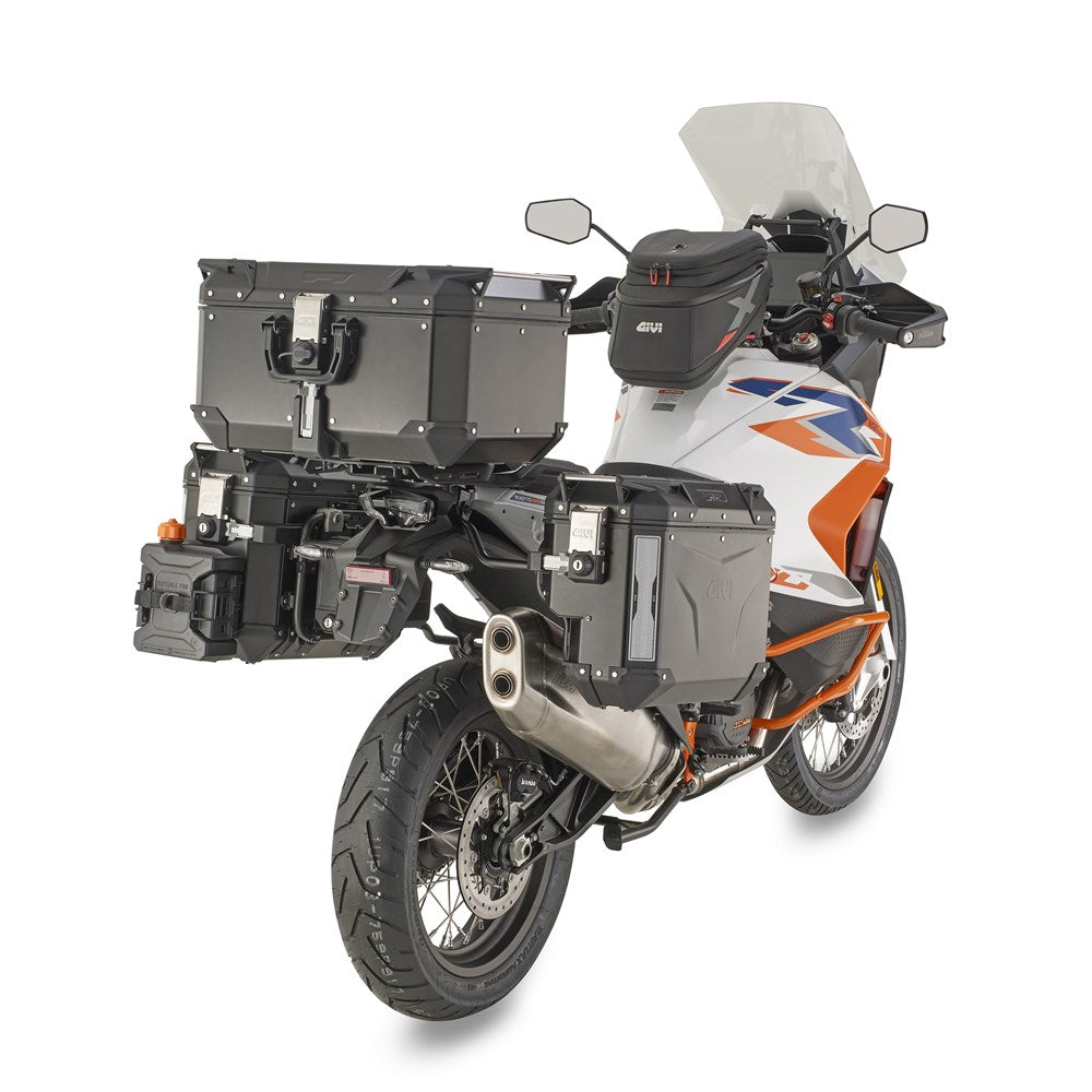 Givi GVPLOS7713CAM PL ONE-FIT Side Case Pannier Holder for KTM 1290 Super Adventure R 21-24 w/Trekker Outback Monokey CAM-Side Cases/Canyon Monokey CAM-Side Bags