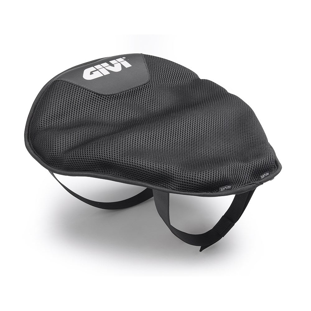 Givi S230 Universal Inflatable Saddle Seat Air Cushion w/Breathable Black Fabric