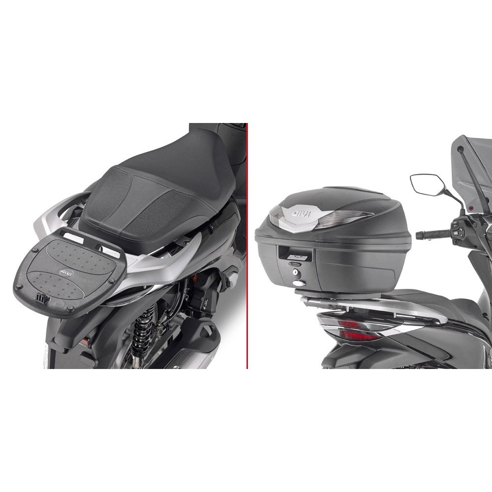 Givi GVSR1189 Top Case Rear Rack for Honda SH 125-150 20-25/SH 350 21-25 w/Monolock Top Cases