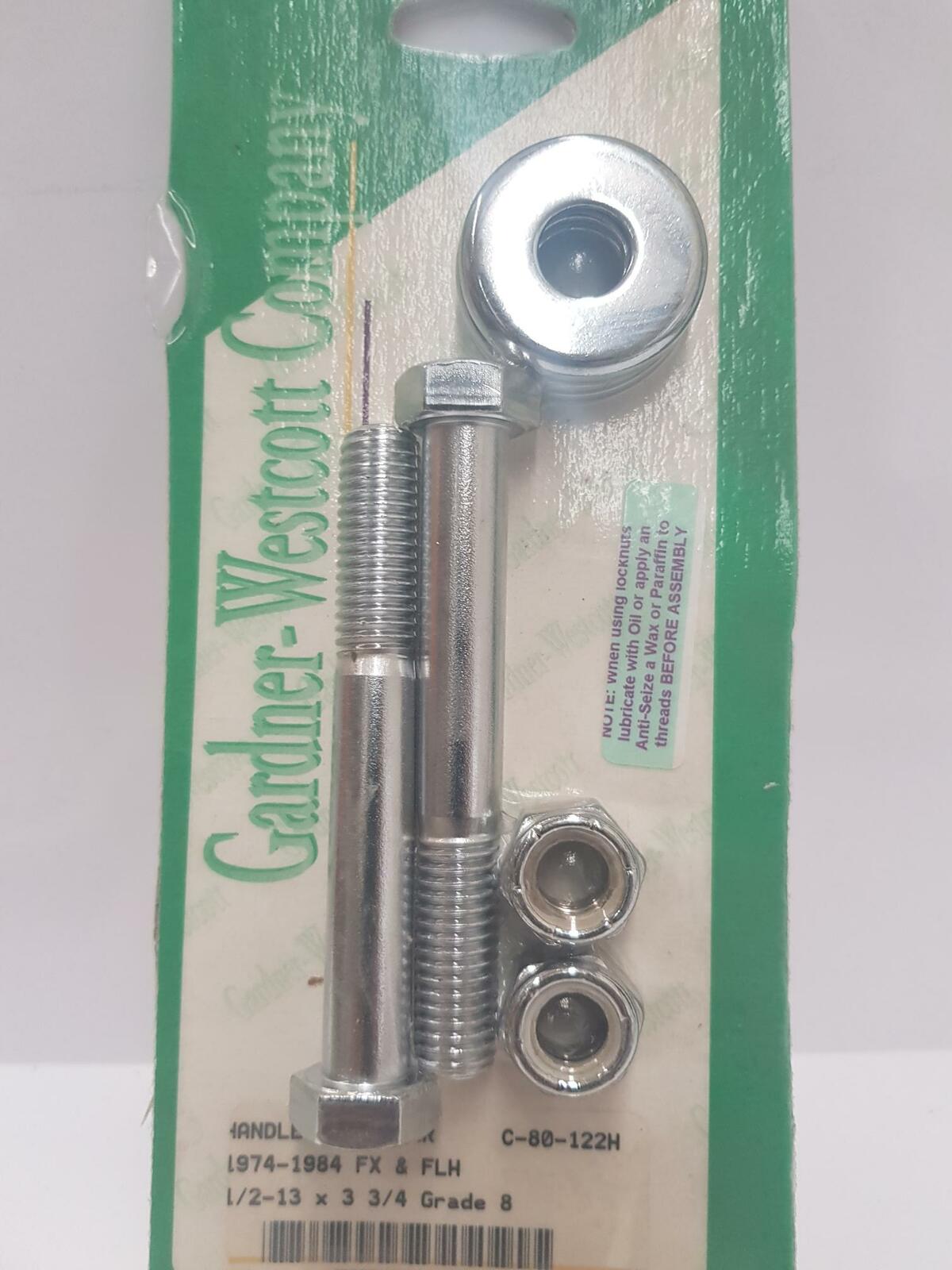 Gardner-Westcott C-80-122H Handlebar Riser Mount 74-84 FX Models (with lock and cup washers and nuts) 1/2-13 X 3 3/4" Long Grade 8 - CC1I (Easy-R) [INTERNAL]