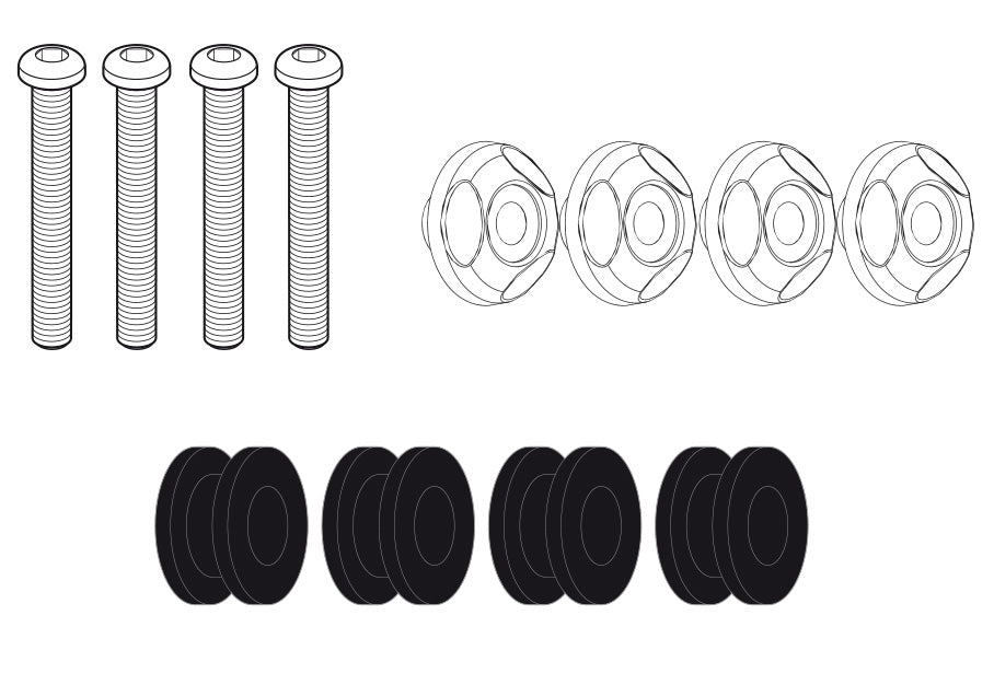 Givi D2153KIT Windshield Mounting Kit for 2153DT Windshields