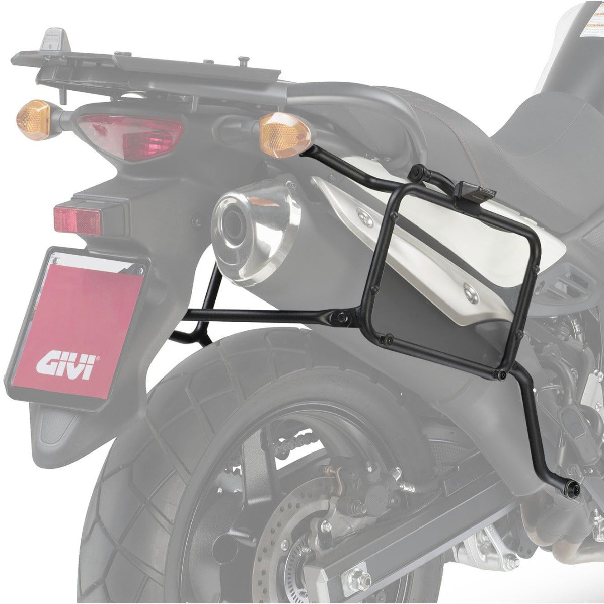 Givi PLX357 Side Case Pannier Holder for Yamaha FJR 1300 06-12 w/V35 Monokey Side Cases