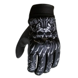 MotoDry Skull Black Gloves