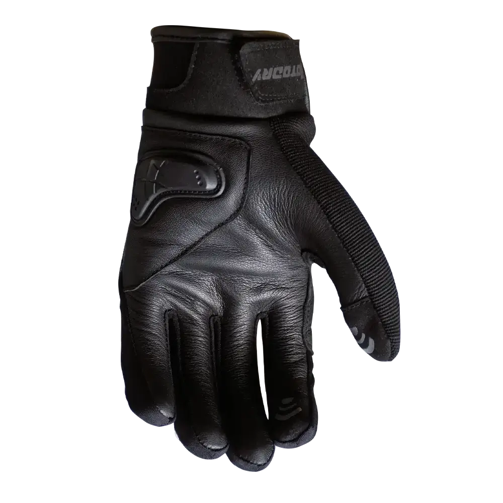 MotoDry Skull Black Gloves