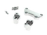RSS HAR-04-589 2" Straight Risers Chrome w/Top Clamp & Hardware for 1" Handlebars