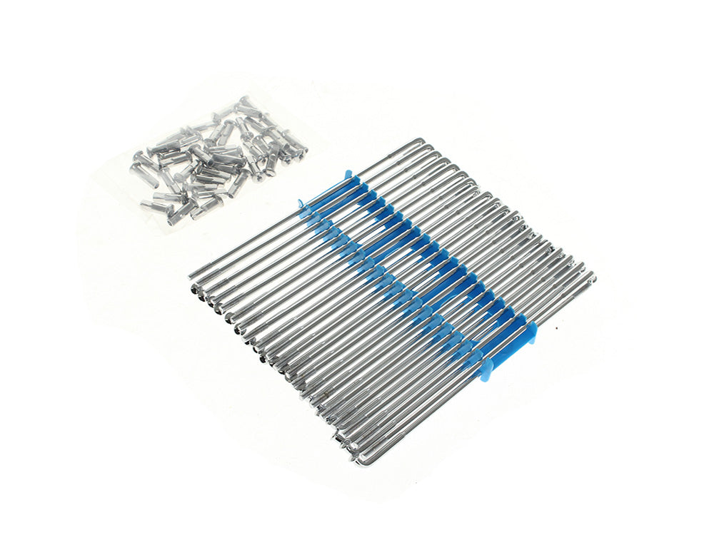 RSS HAR-10-734 19" Spokes Chrome for Original Style H-D Deep Drop Center Rim when used in conjunction w/Narrow Glide Hub 73-Up & OEM Harley-Davidson Mid Glide Front Hub 06-Up