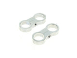 RSS HAR-14-110 Oil Cooler Standoff Clamps Chrome for 1-1/8" Frame