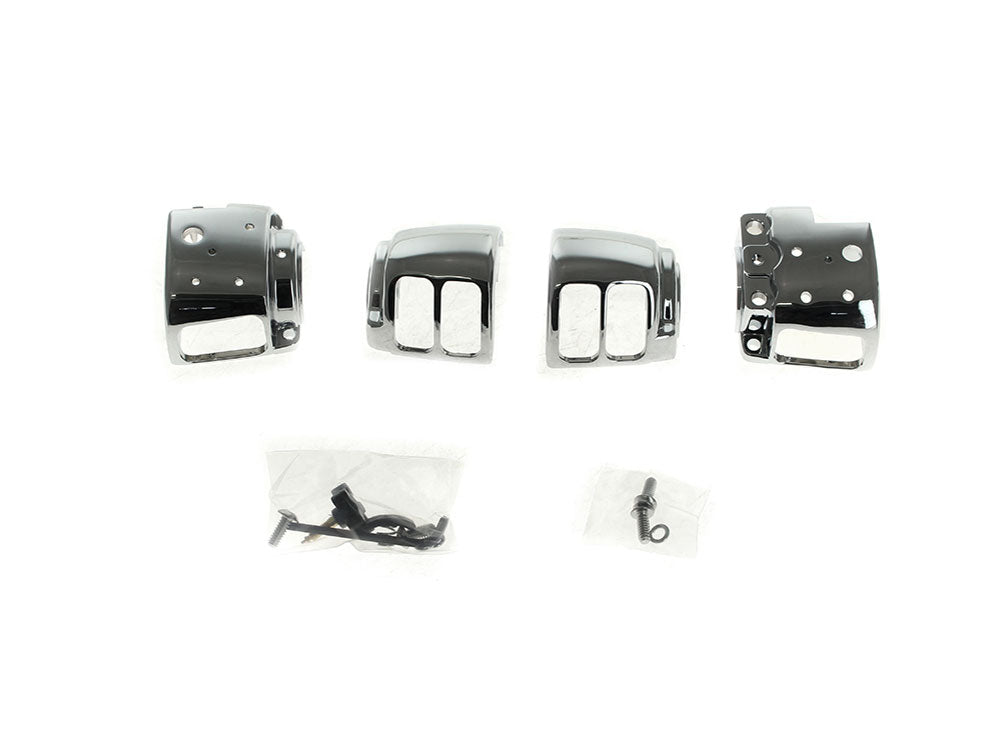 RSS HAR-26-140 Handlebar Control Kit Chrome for Single Disc Harley-Davidson Softail 11-14/Dyna 12-17 Models