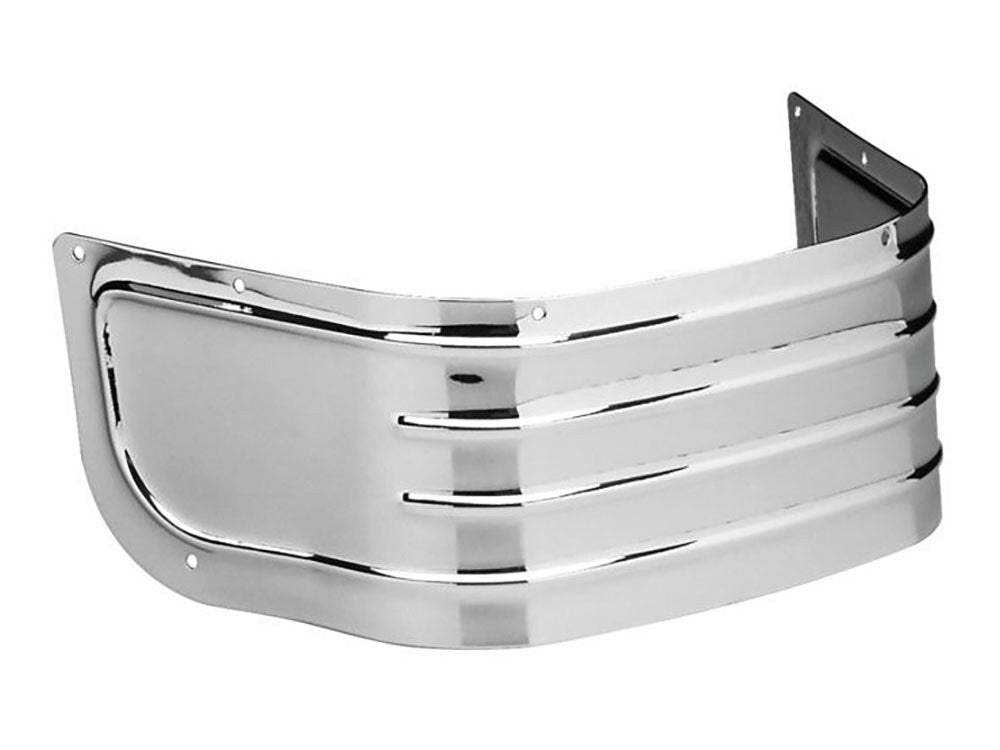 RSS HAR-52-653 Lower Front Ribbed Fender Trim Chrome for Harley-Davidson Touring 80-13/FL Softail 86-08