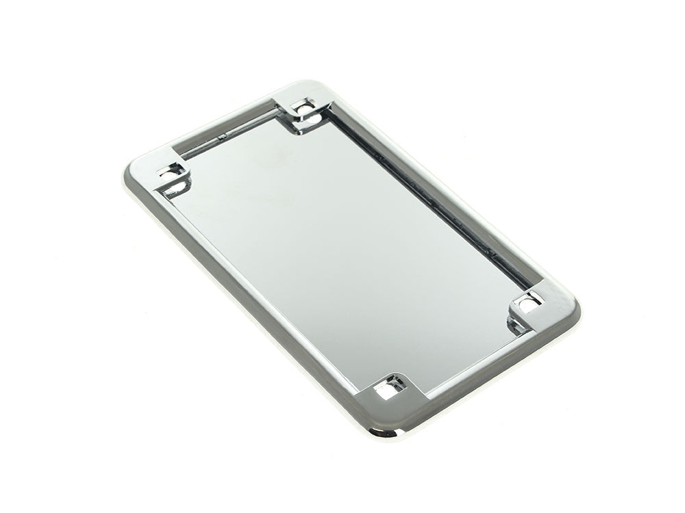 RSS HAR-9166 Number Plate Frame w/4" x 7" Backing Plate Chrome