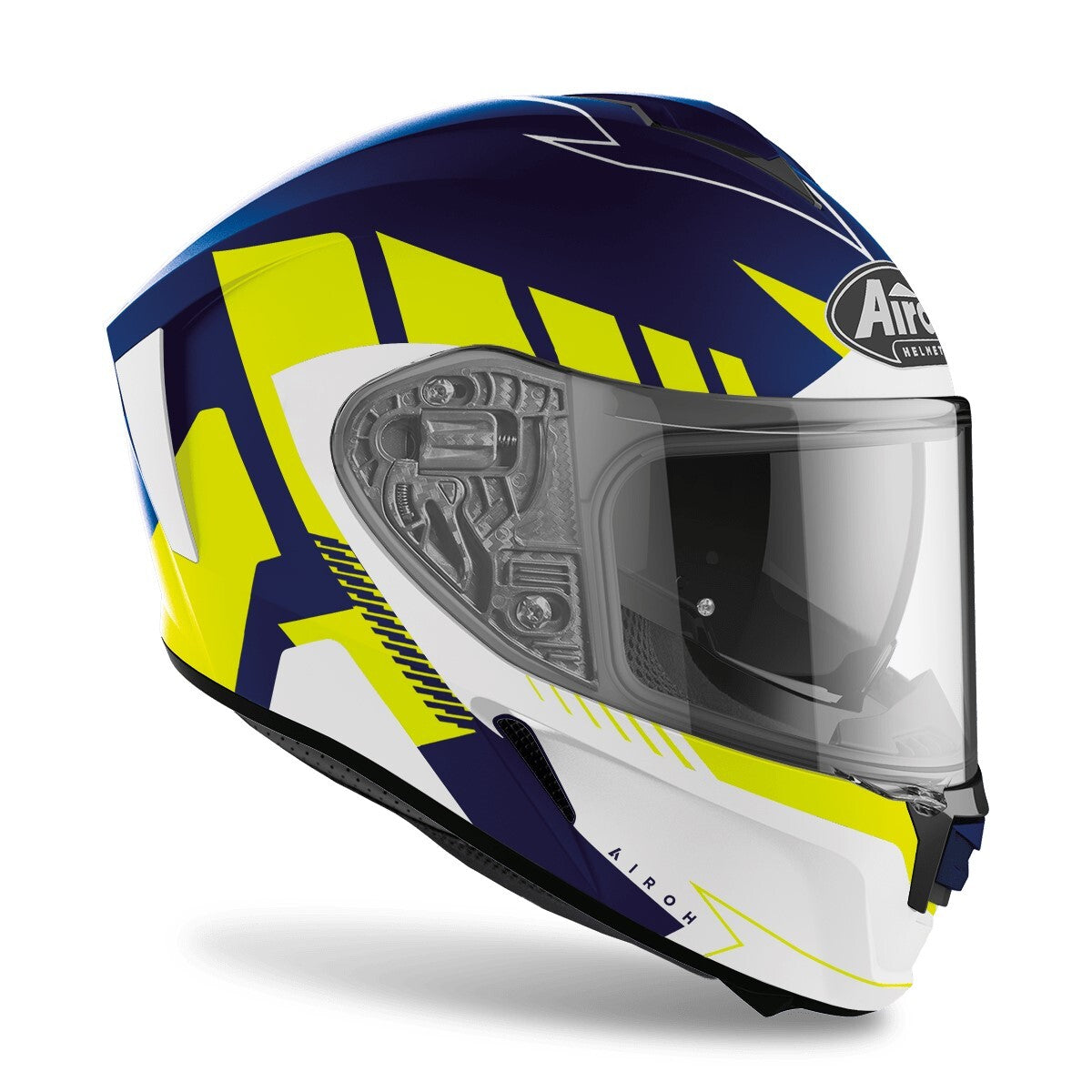 Airoh Spark Rise Matte Blue/Yellow Helmet