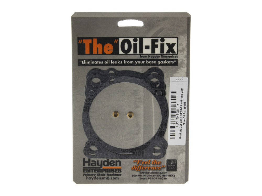 Hayden Enterprises HAY-THEOILFIX Oil Fix Cylinder Base Gasket Kit for Big Twin 84-99 w/Evo Engine