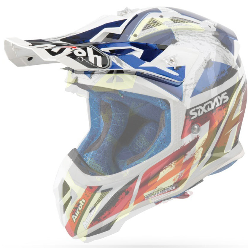 Airoh HAZV6055 Replacement Peak for Aviator 2.3 Helmets Six Days 2019