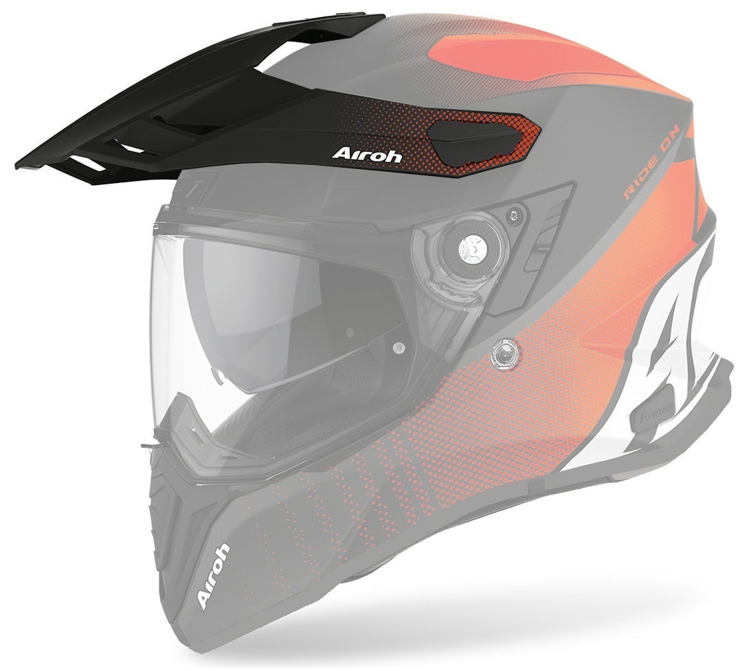 Airoh HAZV6302 Replacement Peak for Commander Helmets Progress Matte Orange