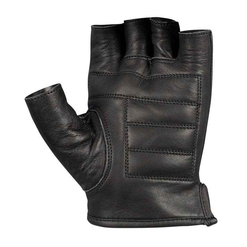 MotoDry HD Fingerless Black Gloves