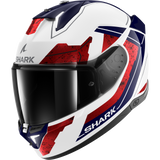 Shark Skwal i3 Rhad White/Chrome/Red Helmet