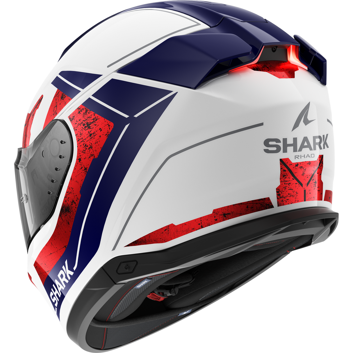 Shark Skwal i3 Rhad White/Chrome/Red Helmet