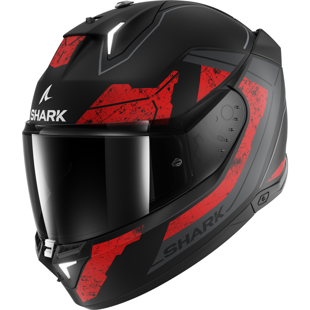 Shark Skwal i3 Rhad Matte Black/Chrome/Red Helmet