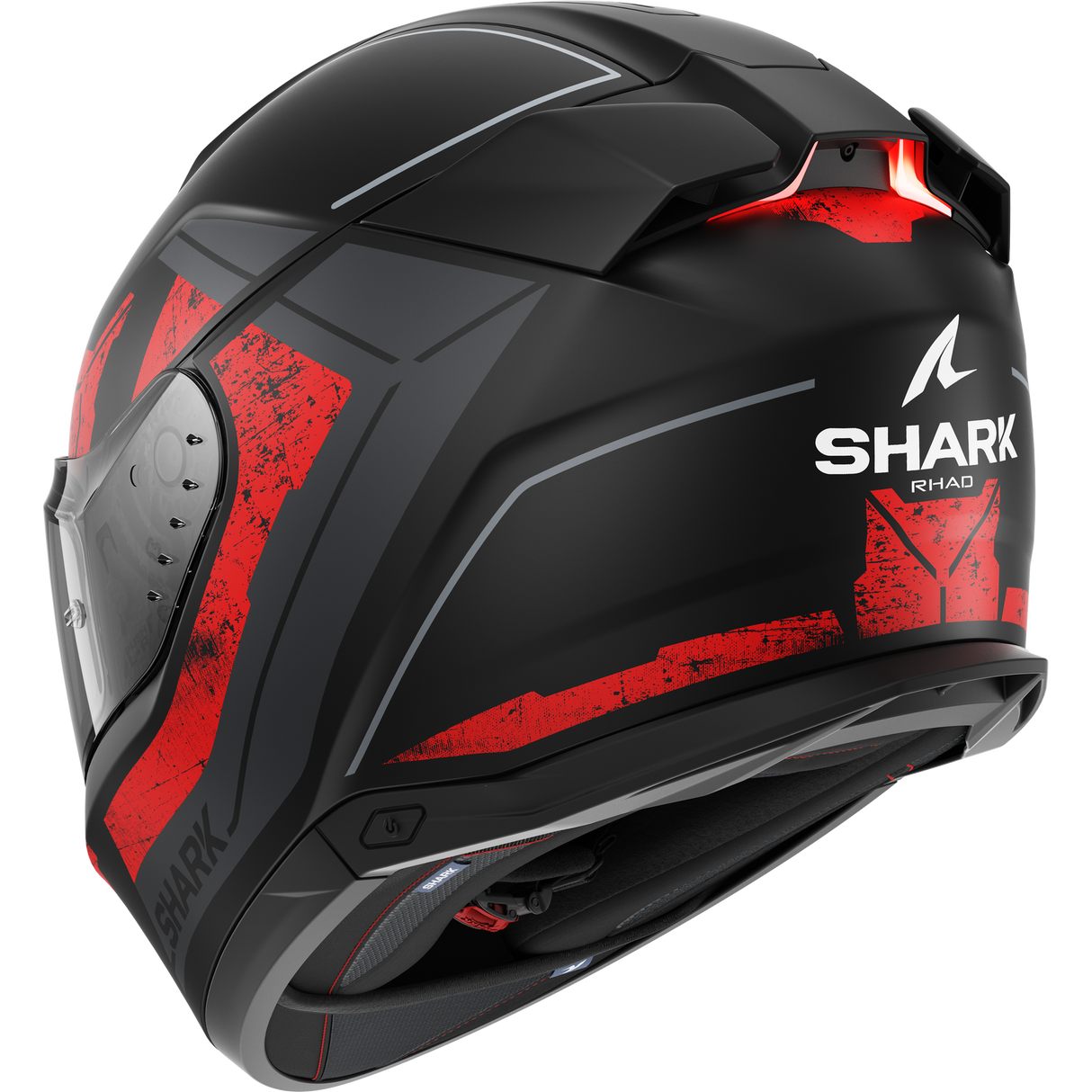 Shark Skwal i3 Rhad Matte Black/Chrome/Red Helmet